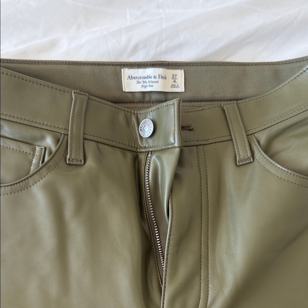 Abercrombie & Fitch Sage Leather Pants